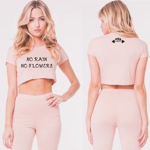 No Rain No Flowers Crop Top